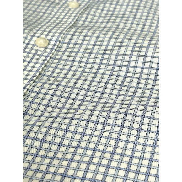 Twillory Dress Shirt Men's Size 16 34/35 Tailored Fit Safe Cotton Non Iron Blue - Picture 4 of 9